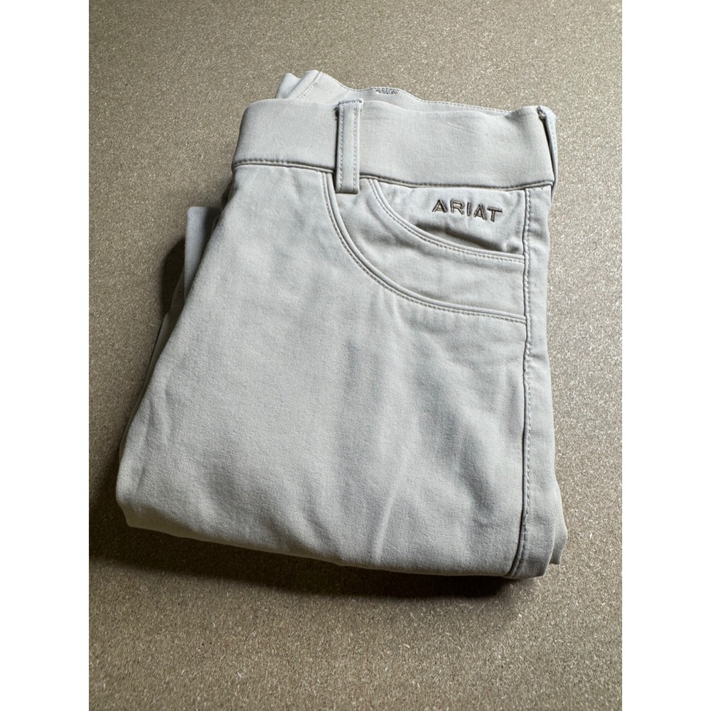 Ariat Pro‎ Series Kids Equestrian Breeches Tan Beige Riding Pants Size 10